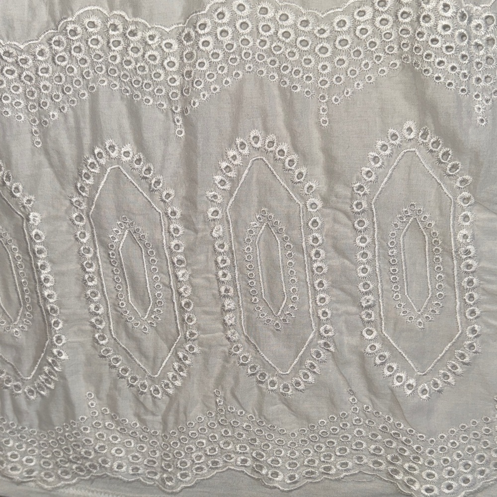 Cupio White Long-Sleeve Eyelet Embroidered Top - Picture 13 of 13